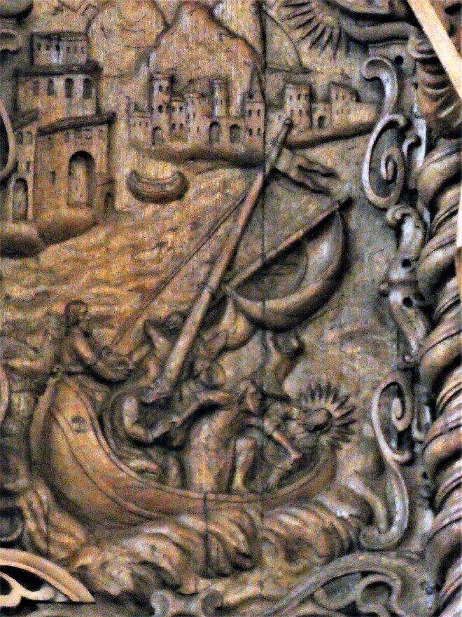 1661 Abel Schrøder d y, Holmens Kirkes prædikestol Claus P1120127.jpg