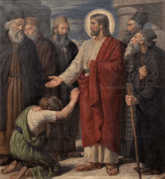 1914 Rudolf Rud Petersen Skørping Ny, tidl altertavle.png