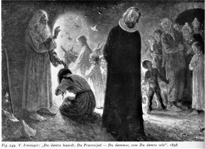 1898 V Irminger Du dømte hårdt, du præstesjæl - du dømmes, som du dømmer selv, Mortensens Bd II.jpg