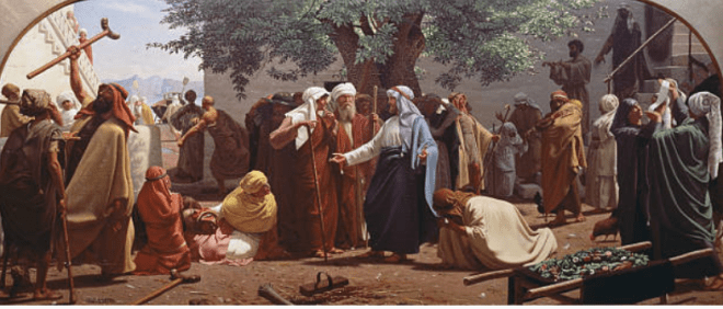 Chr Dalsgaard Jesus hører Johannes Døber kalde fra fængslet. Jesus helbreder syge. Gettyimages Screenshot 2018-09-12 21.16.31